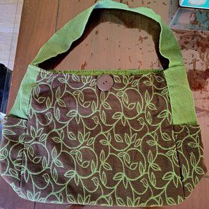 Original Good Green and Brown Hobo Bag